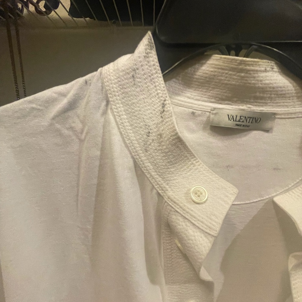 Oversized White Valentino shirt